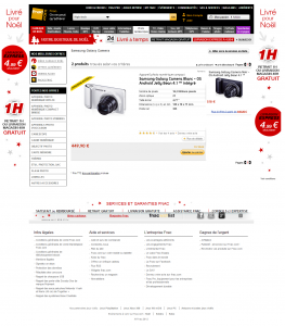 page produit Fnac