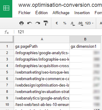 google-analytics-import-donnees-seo-export-csv-google-doc