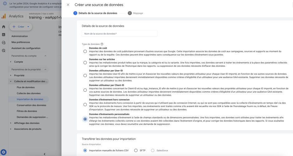 Découvrez l’importation données d’événements dans