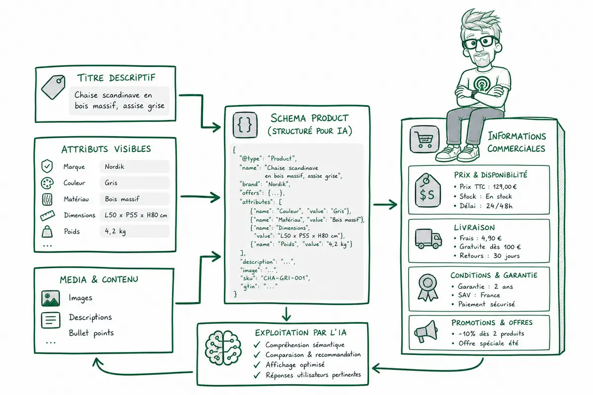 Comment optimiser ses fiches produit pour l’IA shopping ?